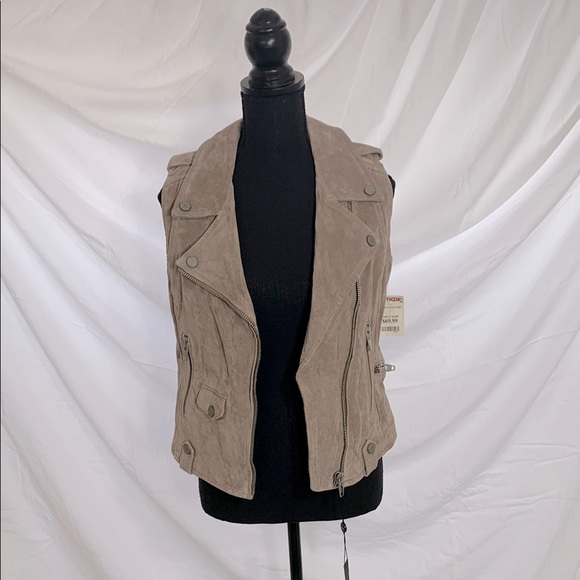Women's Brown Suede Vest - Picture 5 of 5